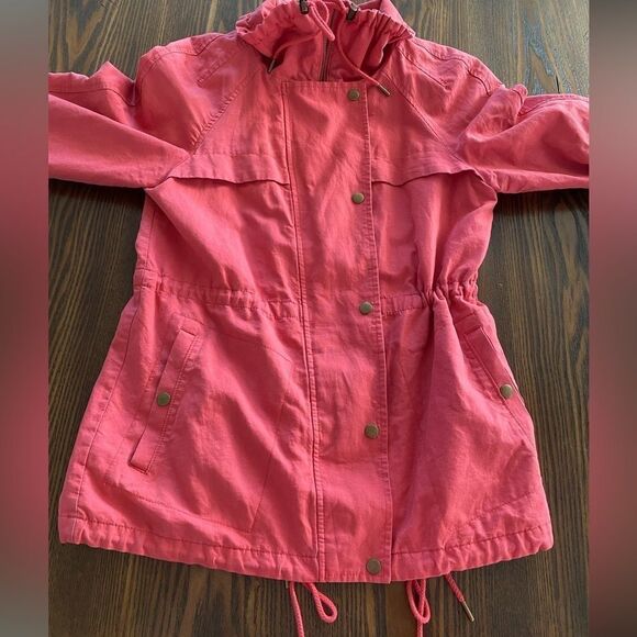 Loft Cotton Linen Blend Jacket Pink Women’s Size Small GUC - Picture 11 of 15